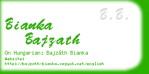 bianka bajzath business card